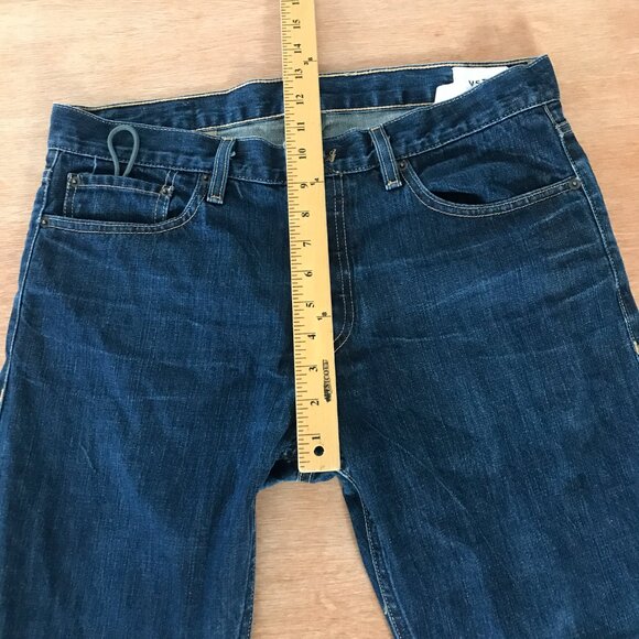 VSTR Stranger Straight Selvedge Jeans Men size 32x34 Blue Mid Rise Button Fly - Picture 8 of 16